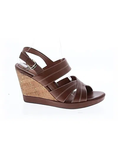 Pre-owned Söfft Wedges In Brown