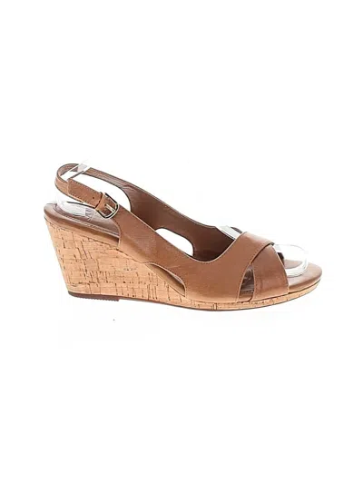 Pre-owned Söfft Wedges In Brown