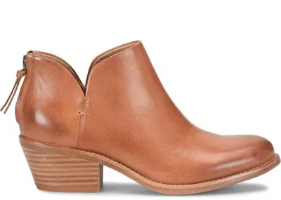 Söfft Women's Angelica Waterproof Leather Booties In Luggage Tan In Brown