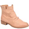 Söfft Beckie Ruched Bootie In Orange