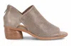 Söfft Women's Carleigh Peep Toe Stack Heel Sandal In Coffee In Grey