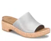 Söfft Cass Platform Slide Sandal In Blue