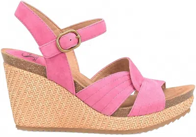 Söfft Women's Clarissa Wedge Sandal In Magenta In Pink