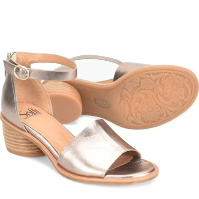 Söfft Women Colby Sandals In Light Bronze Metallic In Multi