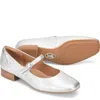 Söfft Women's Elsey Leather Flats In Silver In Silver