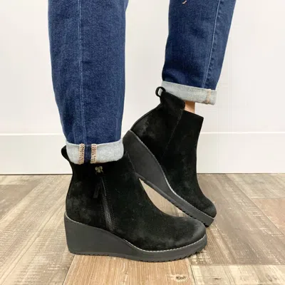 Söfft Women's Emeline Wedge Bootie In Black