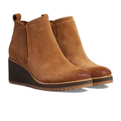 Söfft Women's Emeree Wedge Bootie In Saddle Brown In Multi