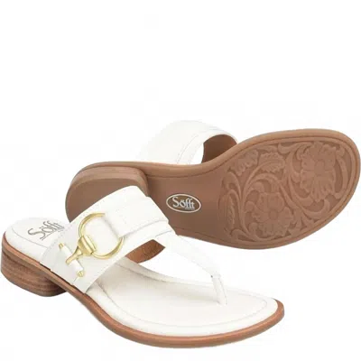 Söfft Women's Fernanda Leather Sandal In White In Multi
