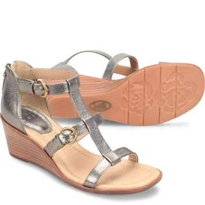 Söfft Women's Gaige Gladiator Wedge In Bronze In Gold