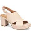 Söfft Liv Slingback Platform Sandal In Nude