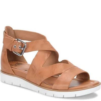 Söfft Women's Mirabelle Wedge Sandals In Luggage In Multi