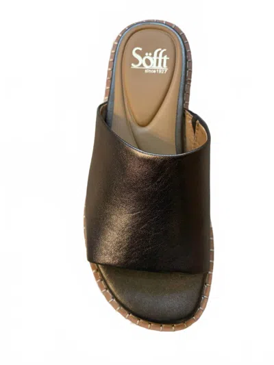 Söfft Women's Noble Slide Sandals In Pewter In Silver
