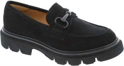 Söfft Women Satara Loafer In Black Suede