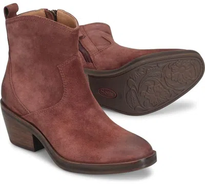 Söfft Women's Shaelynn Western Booties In Porto Red In Brown