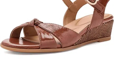 Söfft Women's Summer Wedge Sandals In Luggage In Multi