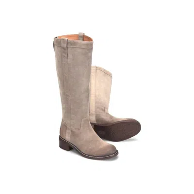 Söfft Women's Taryn Waterproof Suede Riding Boots In Mushroom In Neutral