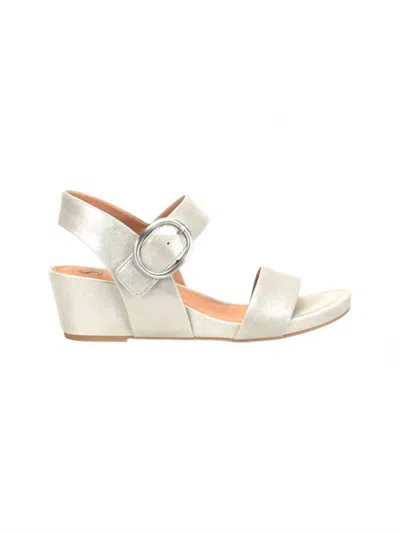 Söfft Women's Vaya Wedge Sandals In Silver In Multi