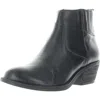 Söfft Womens Zipper Leather Ankle Boots In Black
