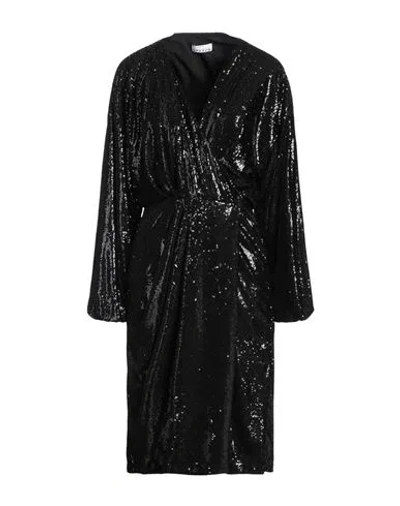 Sfizio Studio Woman Midi Dress Black Size 6 Polyester
