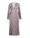 Sfizio Studio Woman Midi Dress Purple Size 4 Viscose, Elastane In Purple