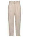 Sfizio Studio Woman Pants Beige Size 10 Polyester, Viscose, Wool, Elastane In Beige
