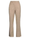 Sfizio Studio Woman Pants Beige Size 6 Polyester, Elastane In Beige