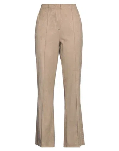Sfizio Studio Woman Pants Beige Size 6 Polyester, Elastane