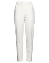 Sfizio Studio Woman Pants Cream Size 8 Viscose, Nylon, Elastane In White