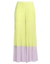 Sfizio Studio Woman Pants Light Green Size 12 Viscose In Multi