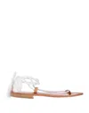 Sfizio Toe Strap Sandals In White