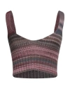 Sfizio Studio Woman Top Burgundy Size 8 Wool, Acrylic In Red
