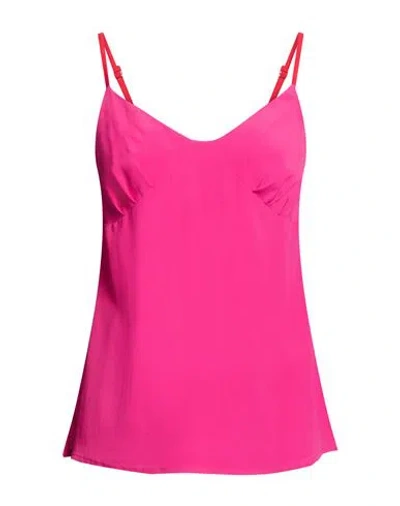 Sfizio Studio Woman Top Magenta Size 4 Acetate, Silk In Purple