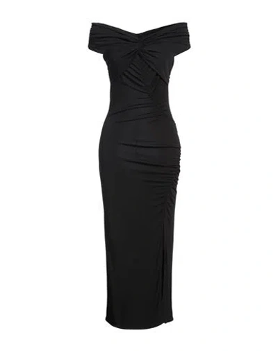 Sfizio Woman Maxi Dress Black Size 8 Viscose