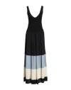 Sfizio Studio Woman Maxi Dress Black Size M Viscose, Polyester, Acetate, Silk In Black