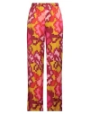 Sfizio Woman Pants Fuchsia Size 6 Viscose In Pink