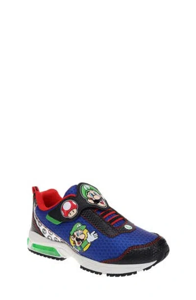 Sg Footwear Kids' Mario & Luigi Mix-and-match Sneaker In Blue/black