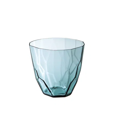 Sghr Sugahara Ginette Faceted Old Fashioned Glass - Blue