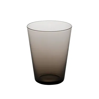 Sghr Sugahara Grey Fifty's Handcrafted Glass Tumbler - Carbon In Gray