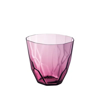 Sghr Sugahara Pink / Purple Ginette Faceted Old Fashioned Glass - Pink & Purple