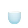 Sghr Sugahara Saki Handcrafted Sake Glass With Gold Rim - Frosted Blue, Small