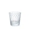 Sghr Sugahara White Kirameki Old Fashioned Glass - Grid, Clear