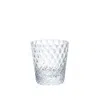 Sghr Sugahara White Kirameki Old Fashioned Glass Grid In White