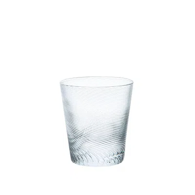 Sghr Sugahara White Kirameki Old Fashioned Glass Twist, Clear