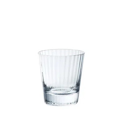 Sghr Sugahara White Kirameki Old Fashioned Glass Vertical Thirty Two Lines, Clear