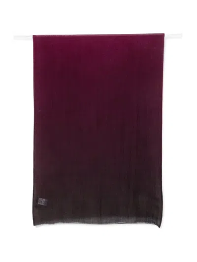 Sgombero Cantine Herringbone Ombré Scarf In White