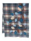 Sgombero Cantine Tartan Check Orione Scarf In Blue