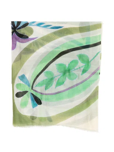 Sgombero Cantine Sciarpa Leggera Pesci Con Stampa