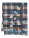 Sgombero Cantine Tartan Check Orione Scarf In Blue