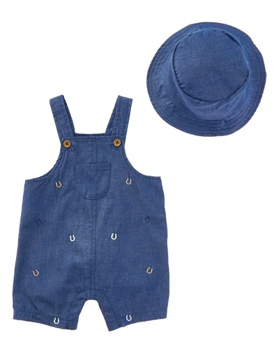 Shabby Chic Kids' 2pc Shortalls Set In Blue