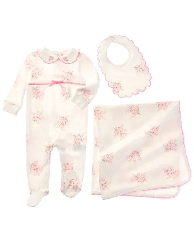 Shabby Chic Kids' 3pc Footie Set In White